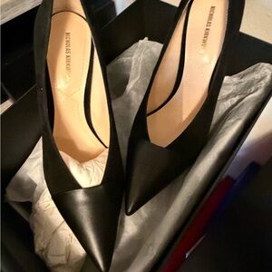 Nicholas Kirkwood Black Pointed Heels
